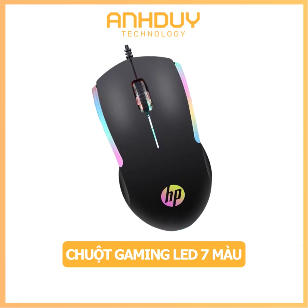 Chuột chơi game giá rẻ HP M160 có dây 1000 DPI Led 7 màu siêu đẹp độ nhạy và độ chính xác cao thách thức mọi tựa game