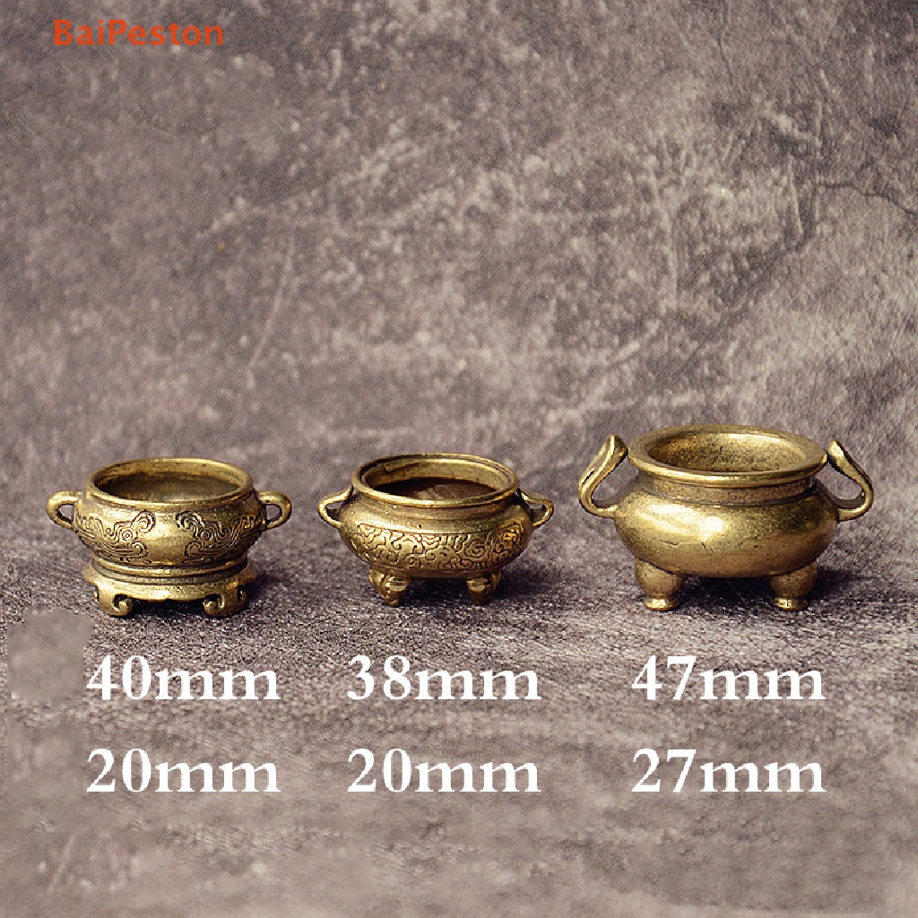 Đế Đốt Trầm Hương Mini Bỏ Túi Bằng Đồng Thau