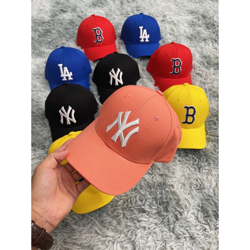 Nón Kết, Mũ Lưỡi Trai MLB Logo Ball Cap Black N15