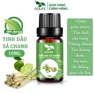 ✅ [Chính Hãng] Tinh dầu Sả Chanh GULIFE Chiết Xuất Từ Thiên Nhiên - Giúp Đuổi Muỗi, Làm Thơm Phòng, Thư Giãn