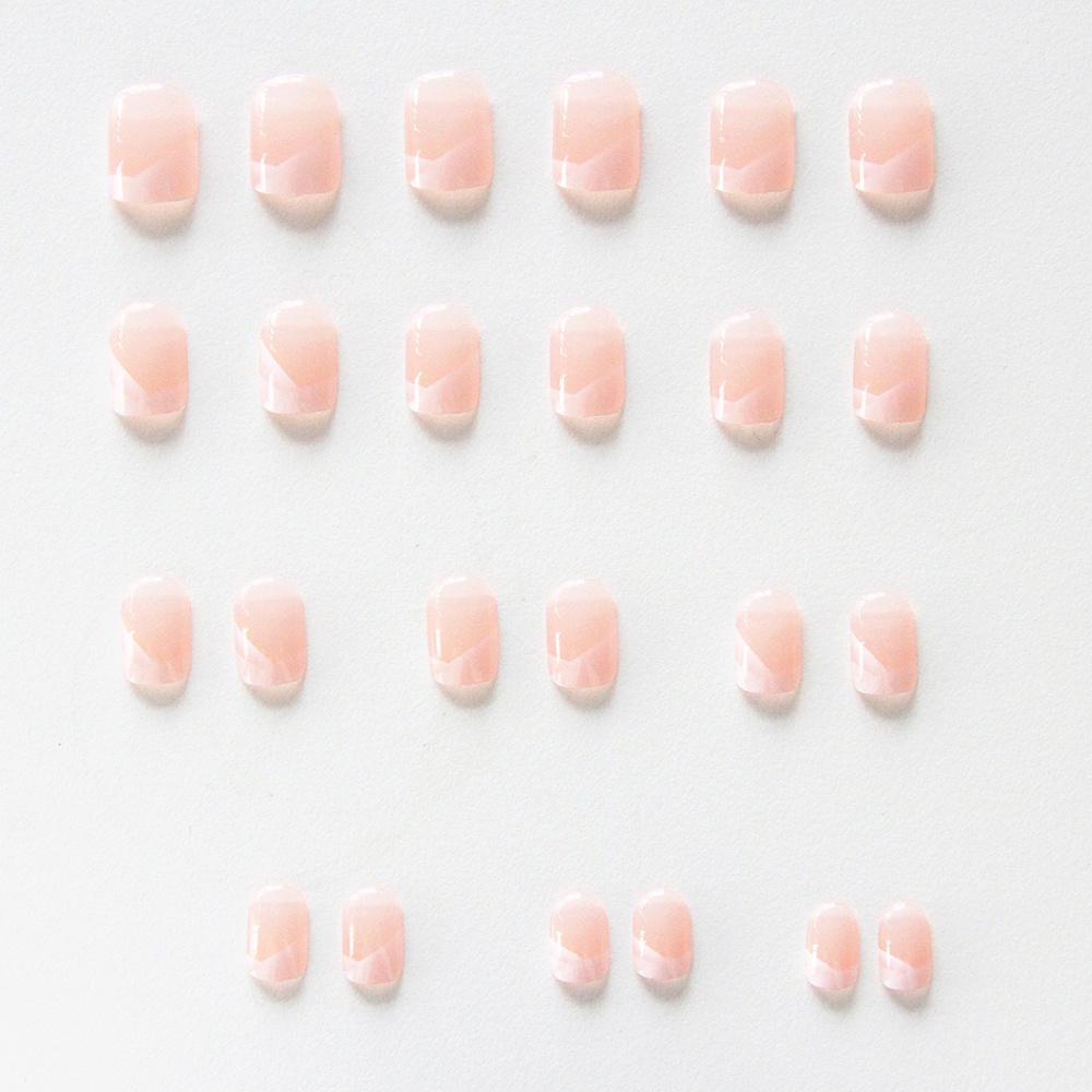YADORNOS Set 24 móng tay giả YADORNOS màu hồng dễ thương cho nữ