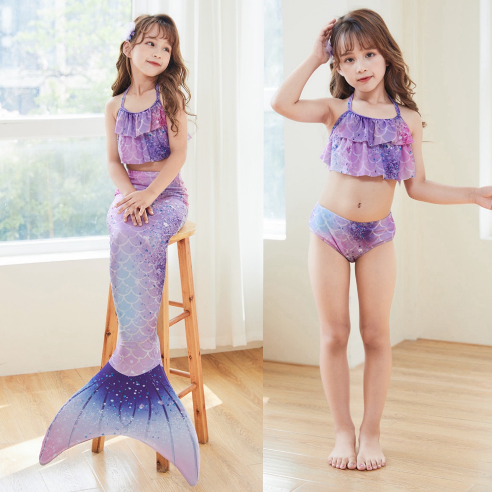 Set Đồ Bơi Nàng Tiên Cá 4 Món Cho Bé Gái