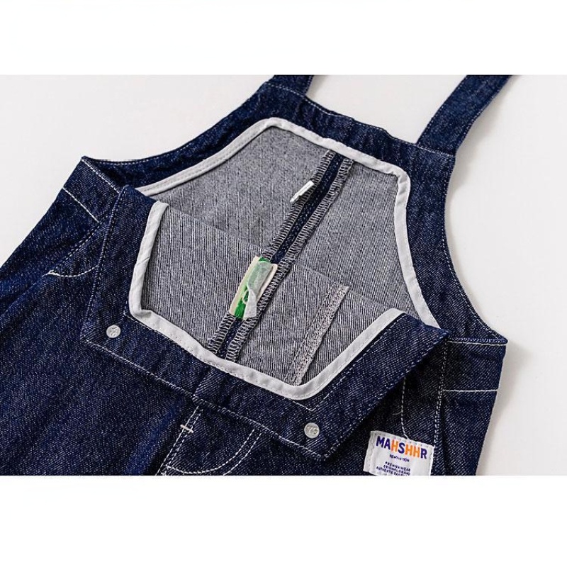 Quần Yếm Denim Dễ Thương Cổ Điển Có Thể Điều Chỉnh Cho Bé