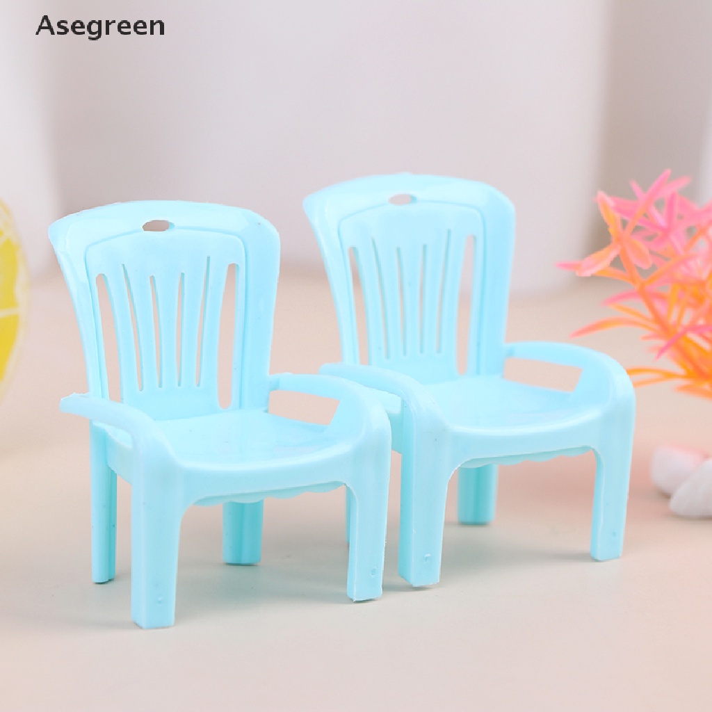 Ghế Nhựa Mini Trang Trí Nhà Búp Bê Đáng Yêu