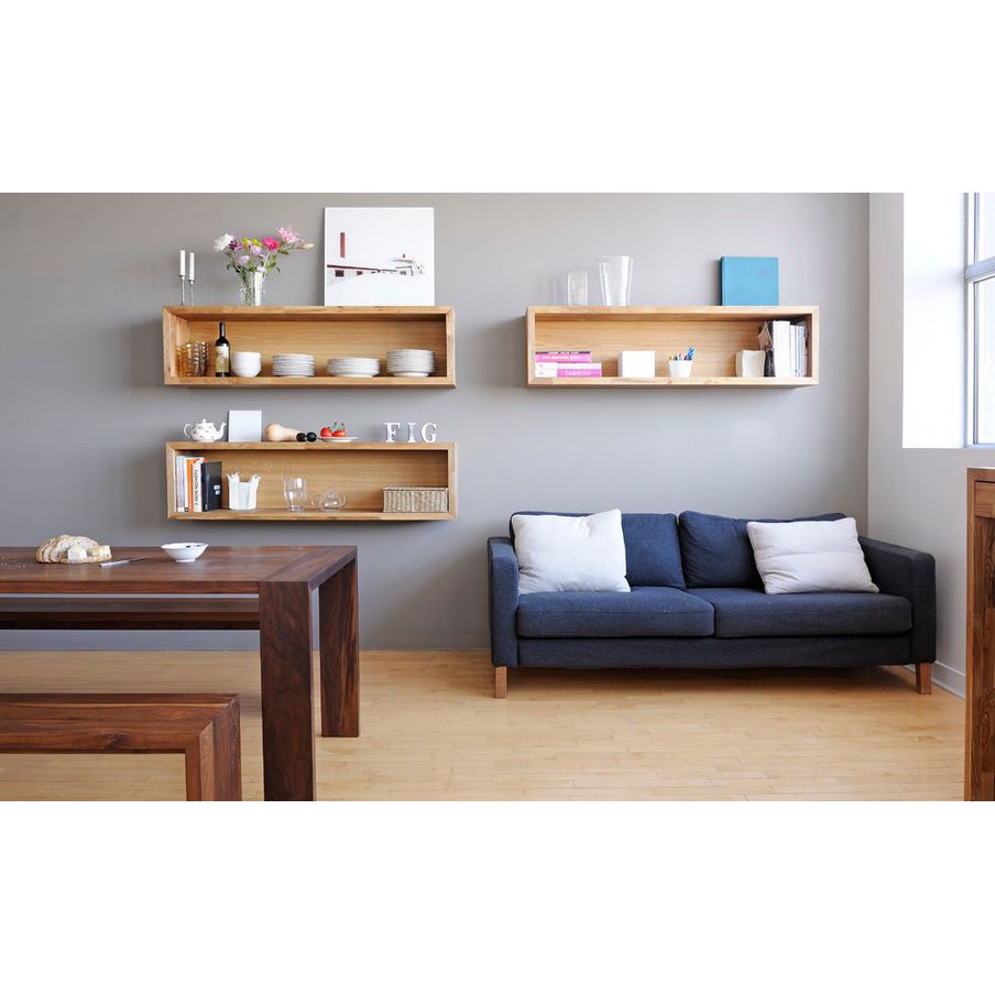 Kệ gỗ trang trí kệ sách kệ bếp kệ treo tường đa năng hoang huy decor