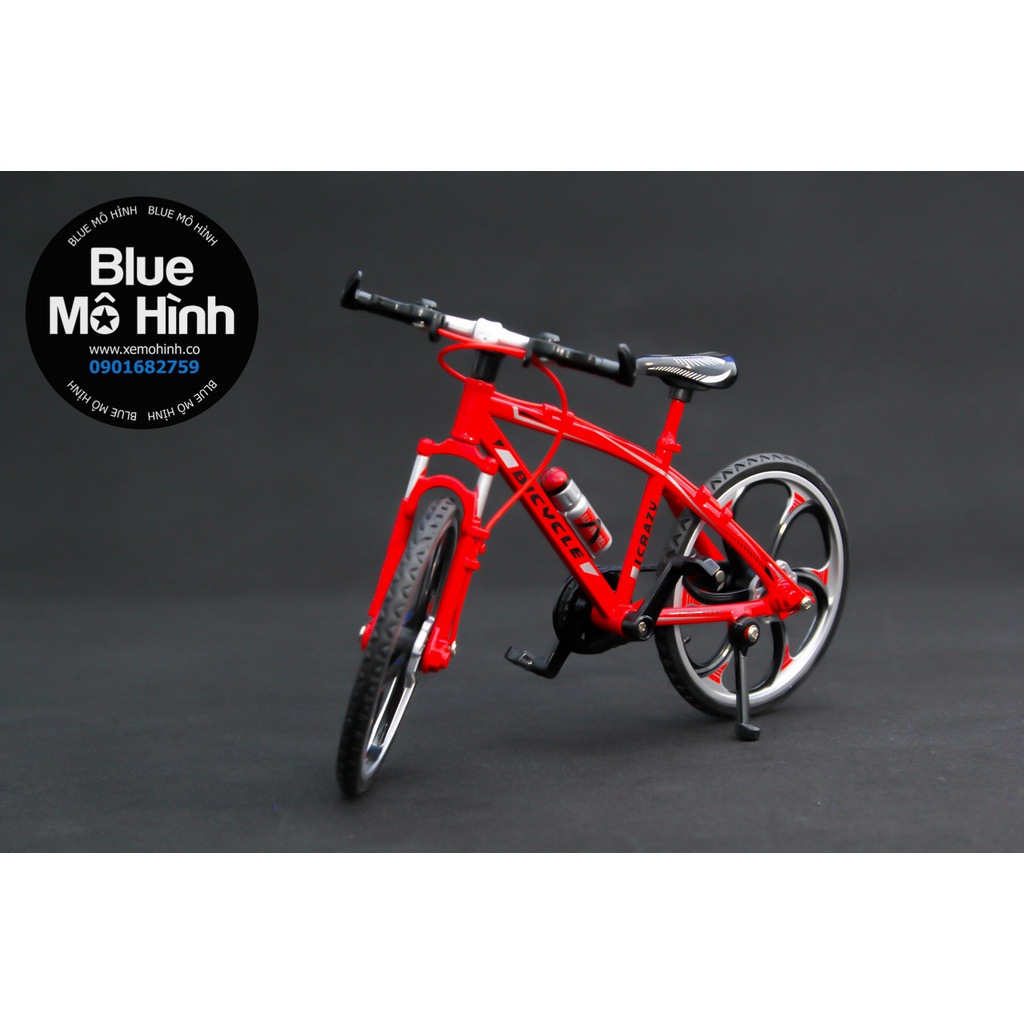Xe mô hình xe đạp địa hình bằng kim loại sườn đôi 1:8