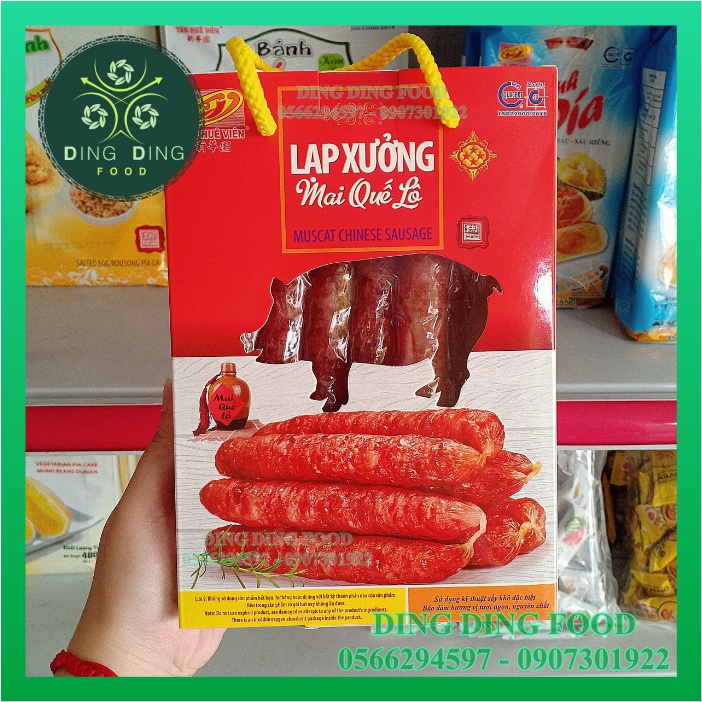 Lạp Xưởng Nạc 4 Sao Tân Huê Viên , Lạp Xưởng Mai Quế Lộ Sóc Trăng - DING DING FOOD