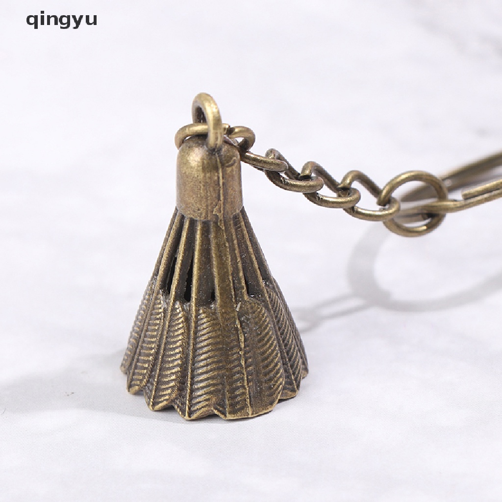 Móc Khóa Hình Vợt Cầu Lông Bằng Kim Loại Mini Dễ Thương