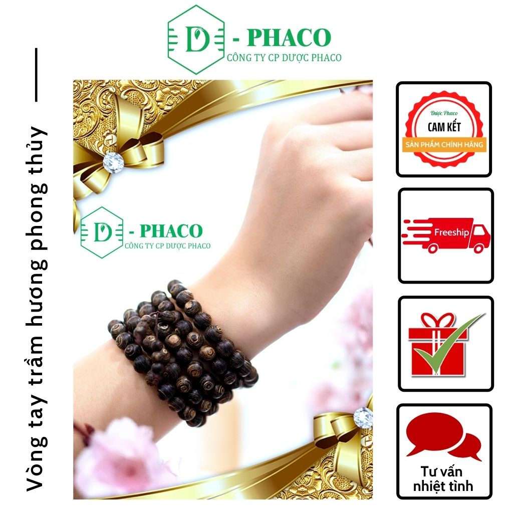 Vòng tay trầm hương phong thủy cao cấp 108 hạt