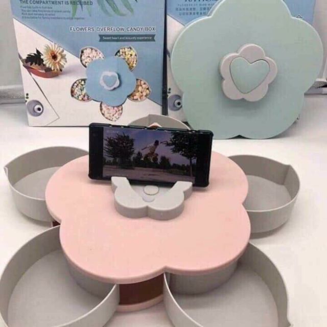 Khay mứt xoay 2 tầng