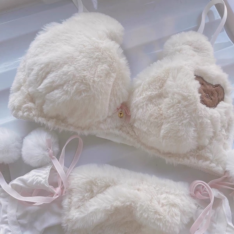 [ORDER] Bộ quần áo lót hình gấu bông hai màu thiết kế mới | BigBuy360 - bigbuy360.vn