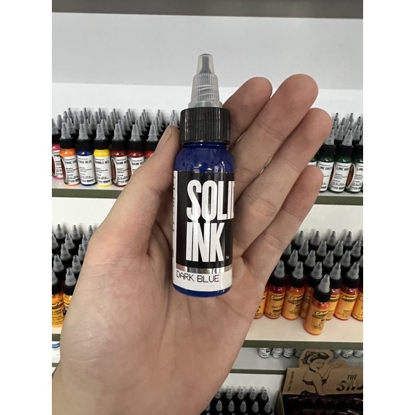 Mực xăm Solid ink Dark Blue 1oz