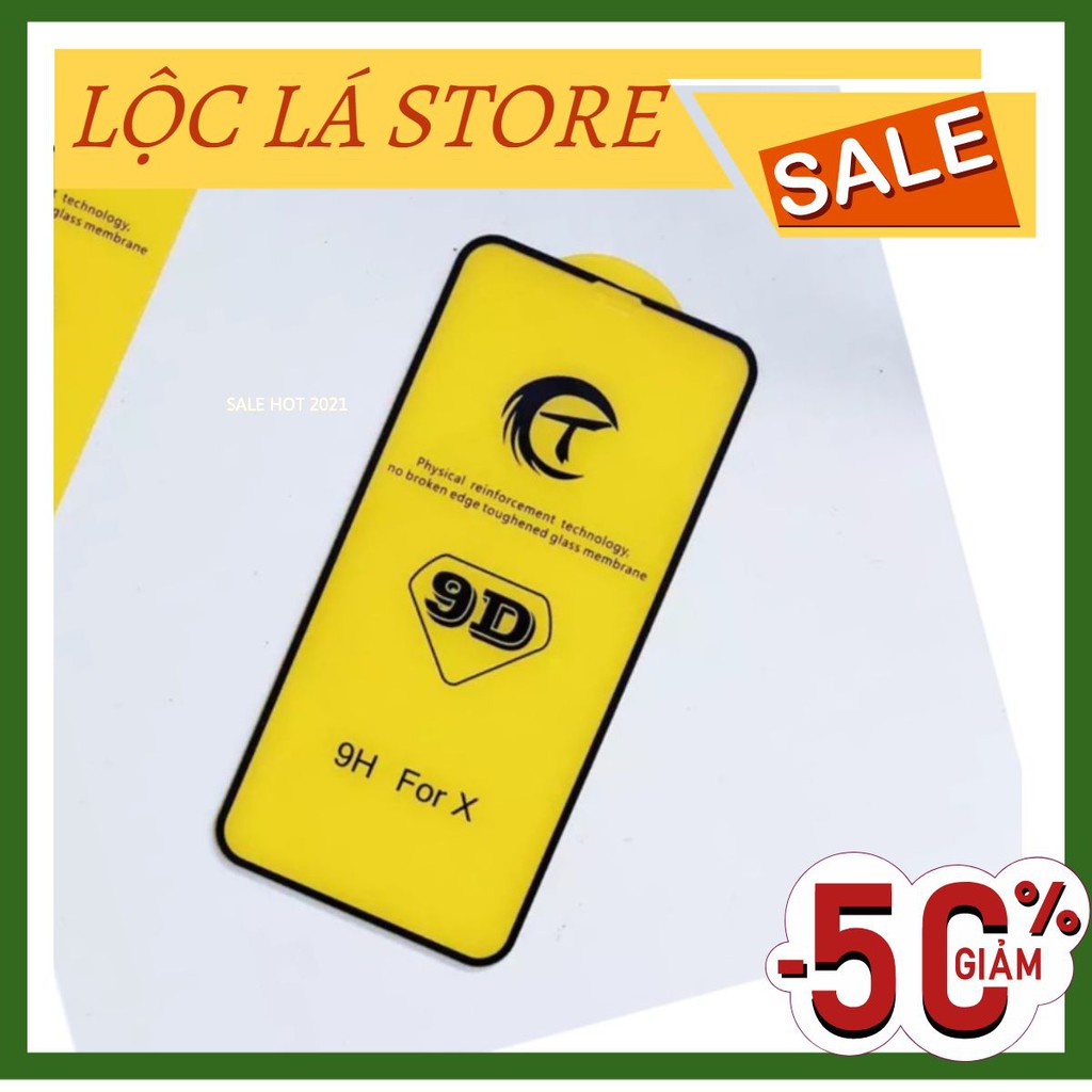 Cường lực full màn hình 9D cho iphone