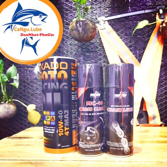 [Tặng khủng] nhớt xado racing 1L, nhớt cao cấp tặng bôi trơn sên hoặc rửa sên BZ