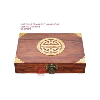 Hộp đựng nữ trang vòng kiềng gỗ