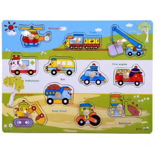 Bảng Ghép Hình Núm Gỗ CX