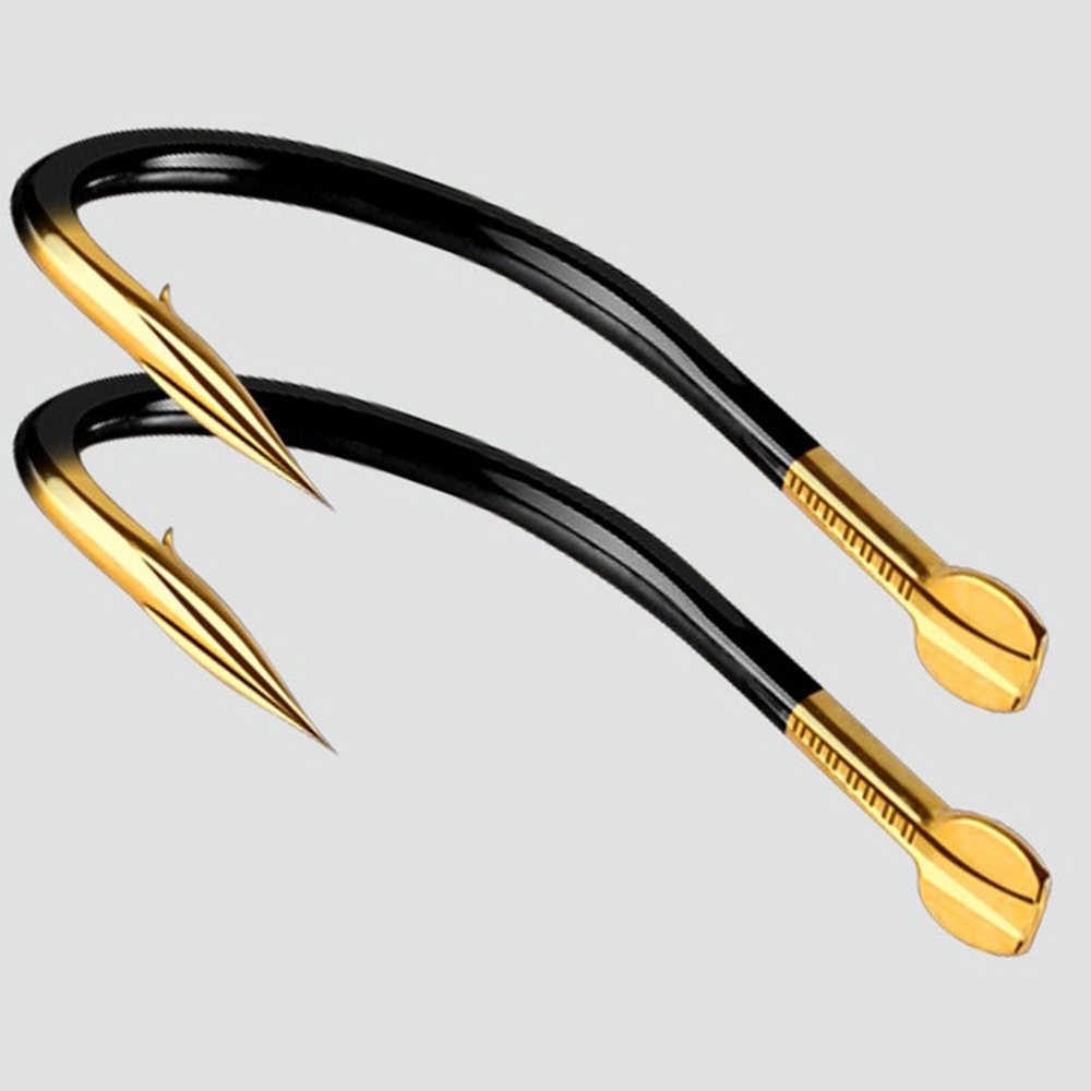 MUVAKO Bộ 10 móc câu cá bằng thép cacbon