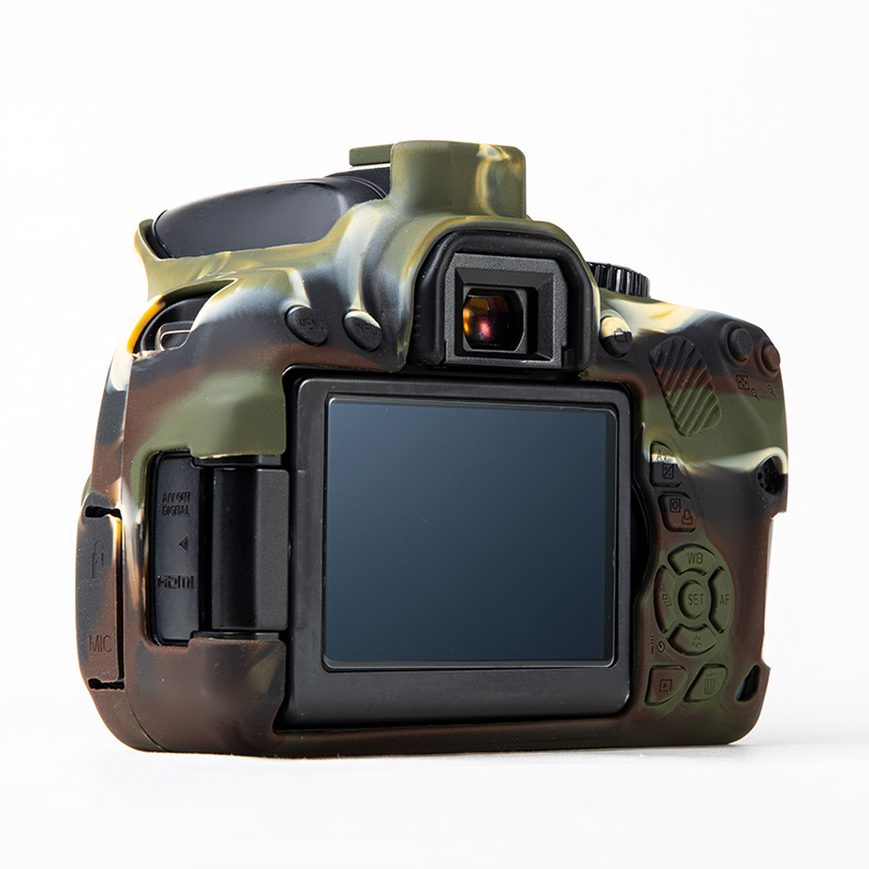 For Canon EOS 650D 700D 600D soft Silicone Armor Skin Case Body Cover Protector Camera bag