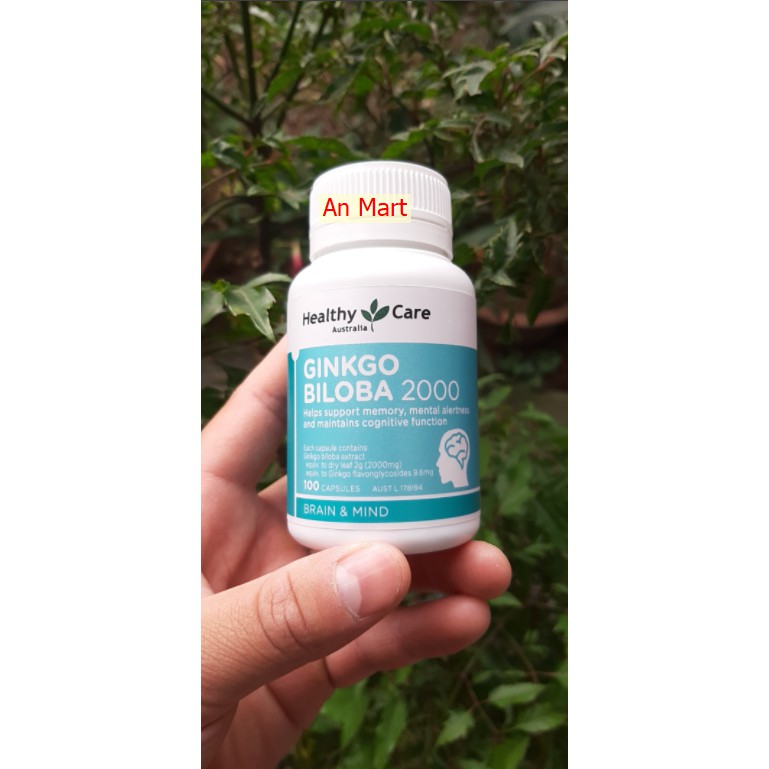 Viên uống bổ não Ginkgo Biloba 2000 100 viên