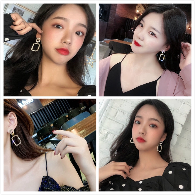 Cod In Stock New Hoa tai kiểu dáng retro phong cách Hàn Quốc cho nữ