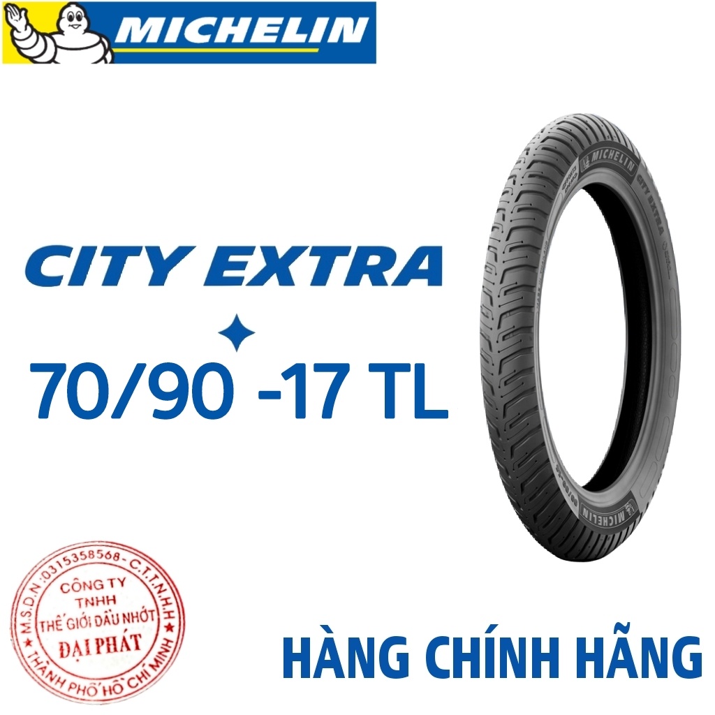 Vỏ Michelin CITY EXTRA Vành 17 đầy đủ size 60/90 -17 70/90 -17 80/90 -17