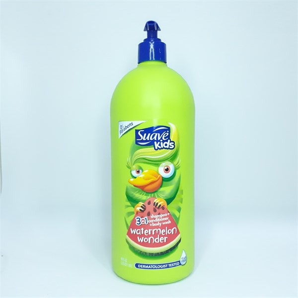 Sữa tắm, gội và xả Trẻ Em Suave Kids 3in1 Mỹ