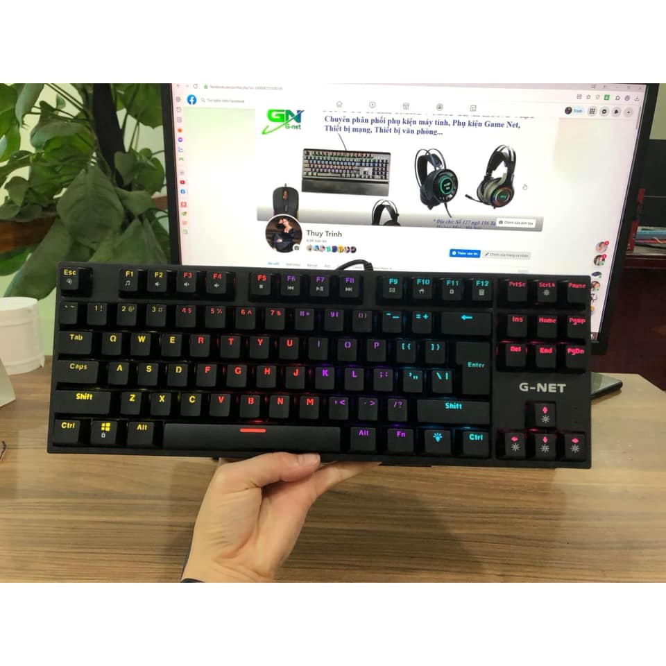 SIEU KHUYẾN MẠI Bàn phím G-Net K87 TKL 87 nút Chính hãng