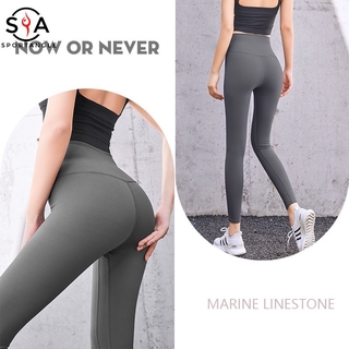 [Sportsangel]Quần Legging Thể Thao Cho Nữ，Dài không có vết đào thể dục chạy tập thể dục chặt chẽ chiều cao thắt lưng và hông quần yoga