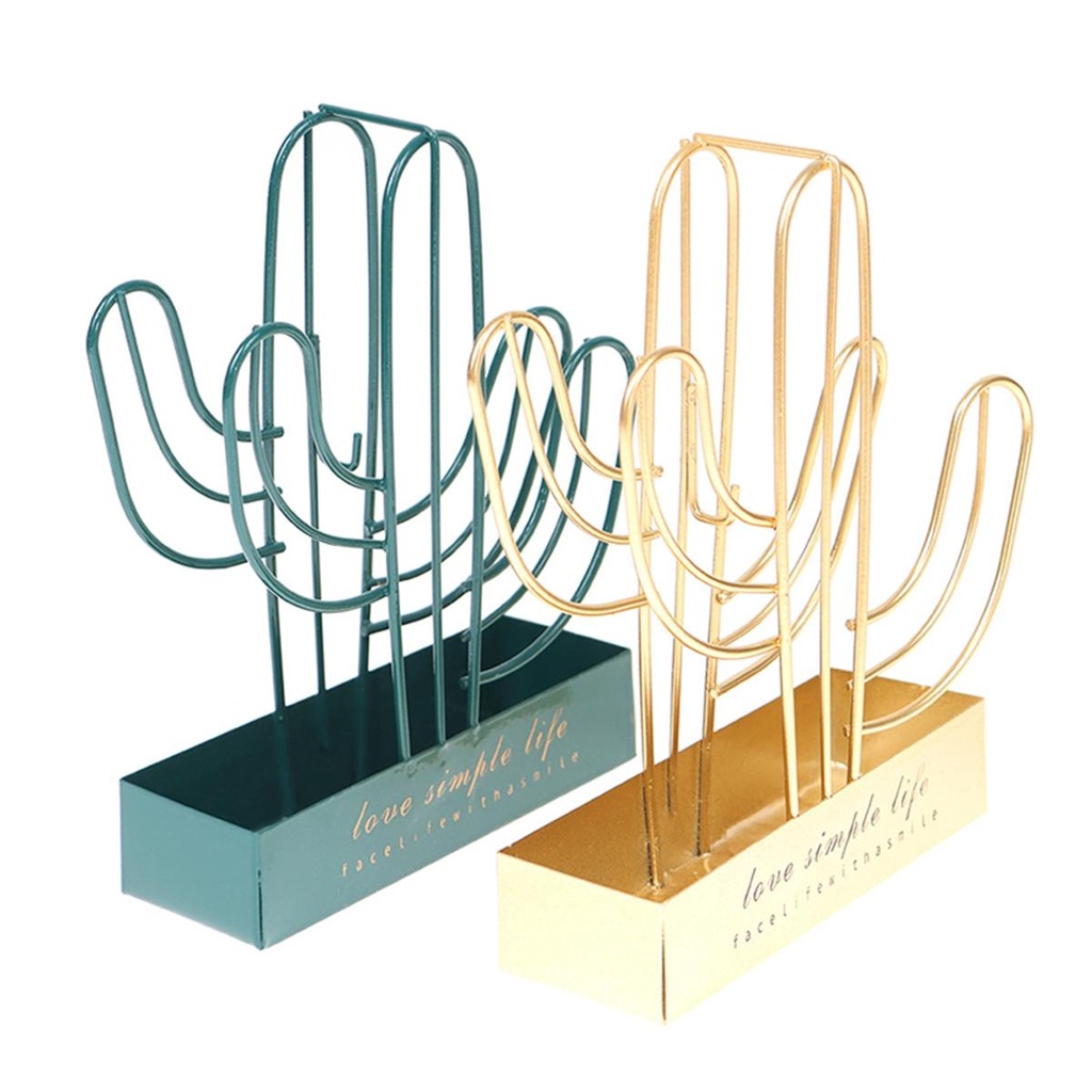 Giá Đỡ Nhang Muỗi Bằng Kim Loại Hình Cây Xương Rồng Thanh Lịch