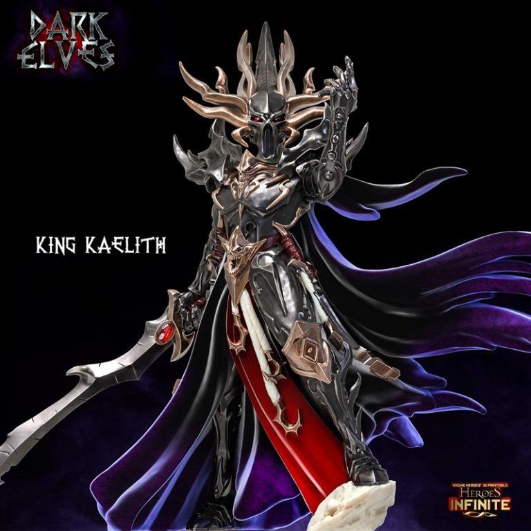 Mô Hình King Kaelith Dark Elves Bằng Chất Liệu Nhựa Resin - Cao 18cm