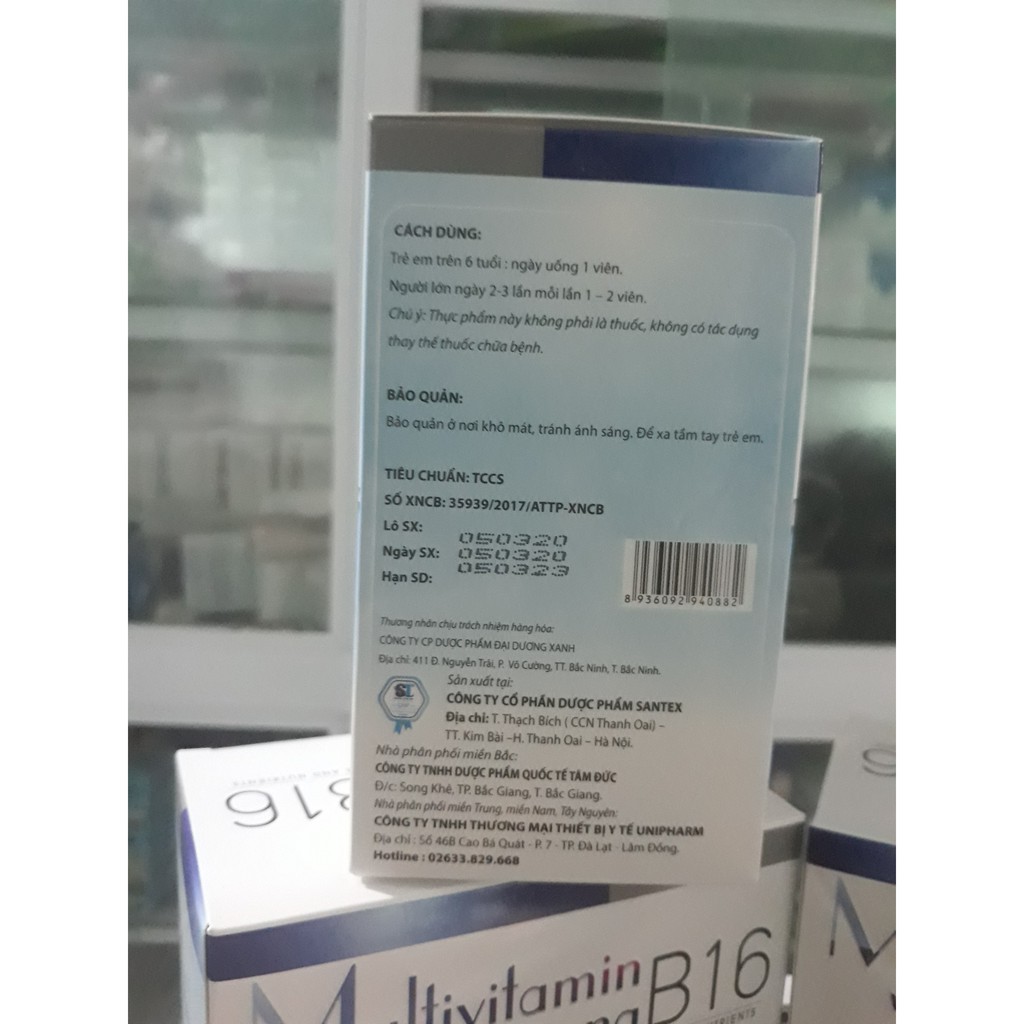 THUỐC BỔ MULTIVITAMIN B16 (16 vitamin, dưỡng chất bồi bổ cơ thể) | BigBuy360 - bigbuy360.vn