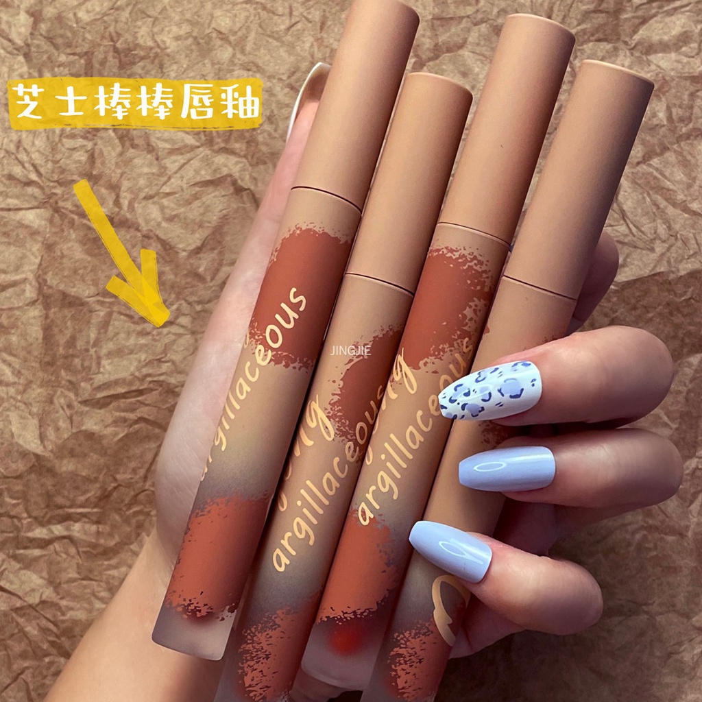 [Hàng mới về] Son môi dòng phô mai tông lì mịn như nhung chống thấm nước lâu phai màu