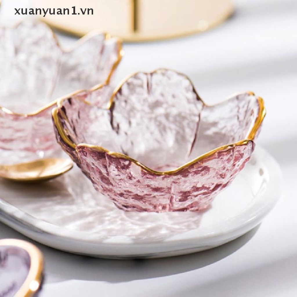 Bát Thủy Tinh Đựng Nước Chấm Hình Hoa Anh Đào Phong Cách Bắc Âu