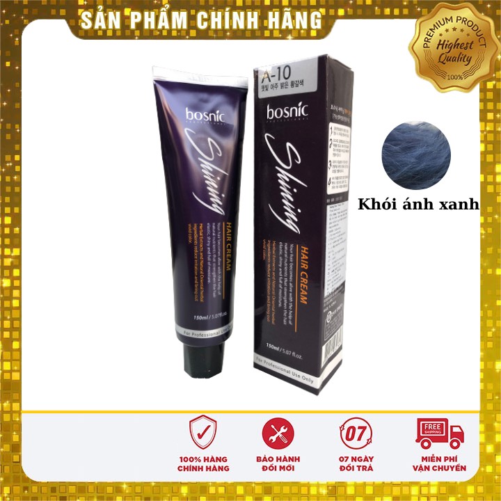 THUỐC NHUỘM MÀU THỜI TRANG BOSNIC 150ML A10 (KHÓI ÁNH XANH)