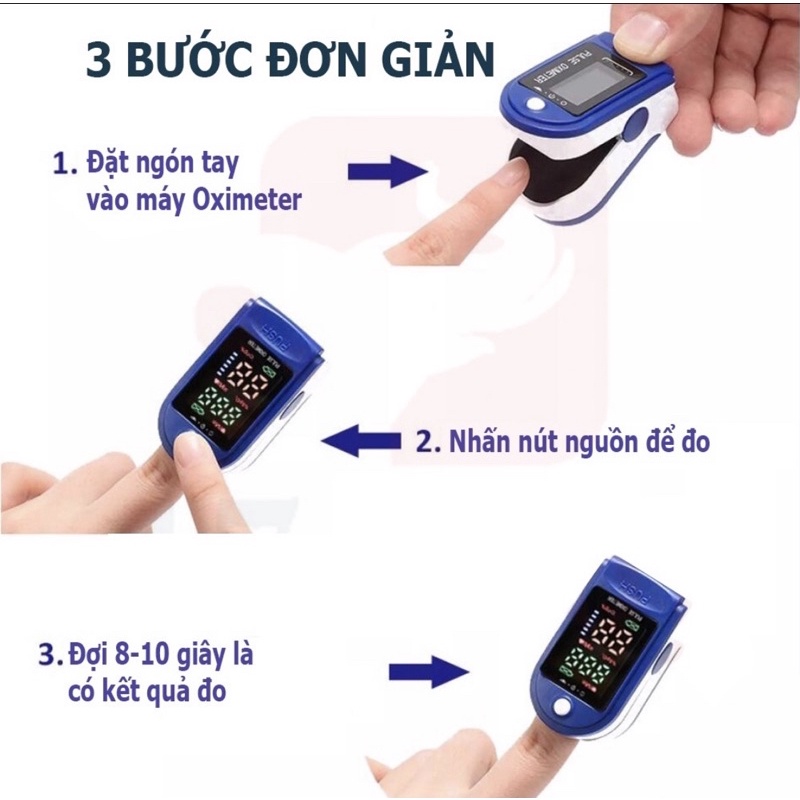 Máy Đo Nồng Độ Oxy Trong Máu Đo SpO2 Pulse Oximeter LK87