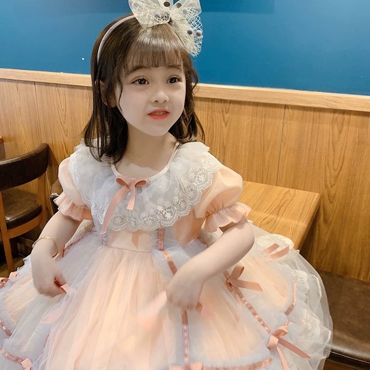 Đầm Công Chúa Phong Cách Lolita Thời Trang Mùa Hè Mới Cho Bé Gái