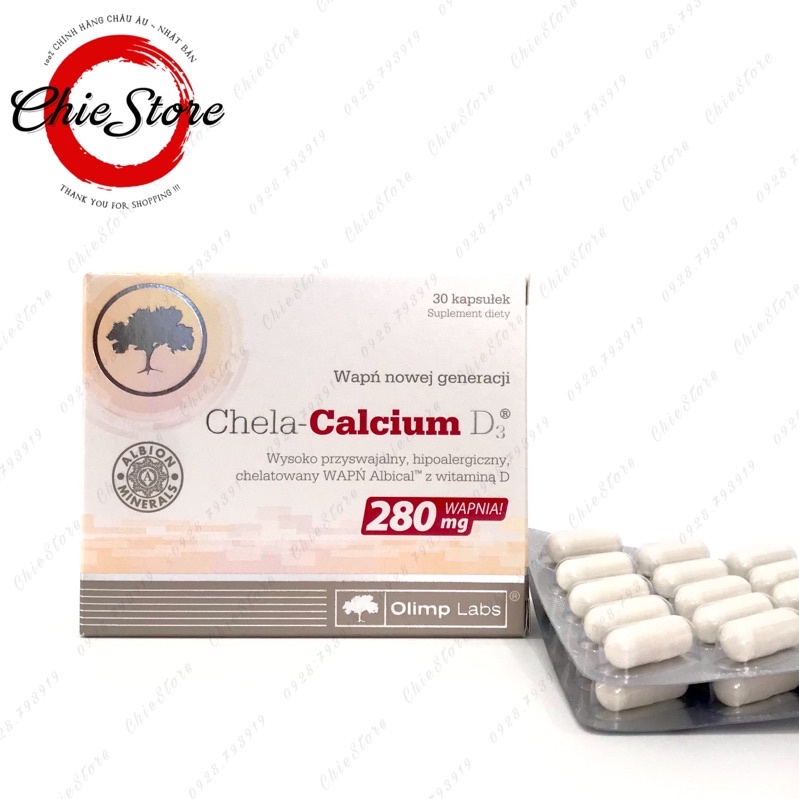 GIÁ TỐT] Chela Calcium D3-bổ sung Canxi cho bà bầu