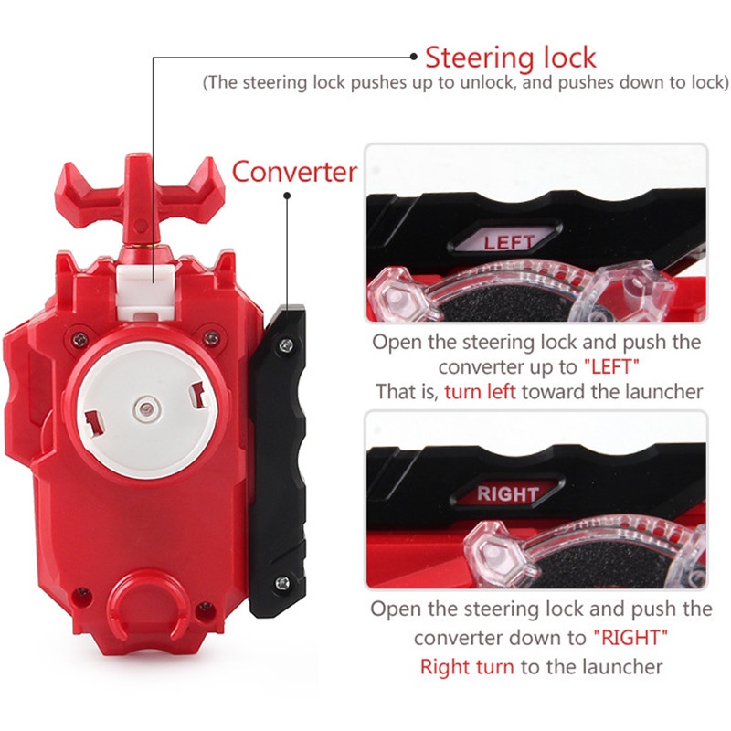 Con Quay Đồ Chơi Beyblade Hai Chiều Kéo Dây Trái Phải Tùy Chỉnh Cho Trẻ Em