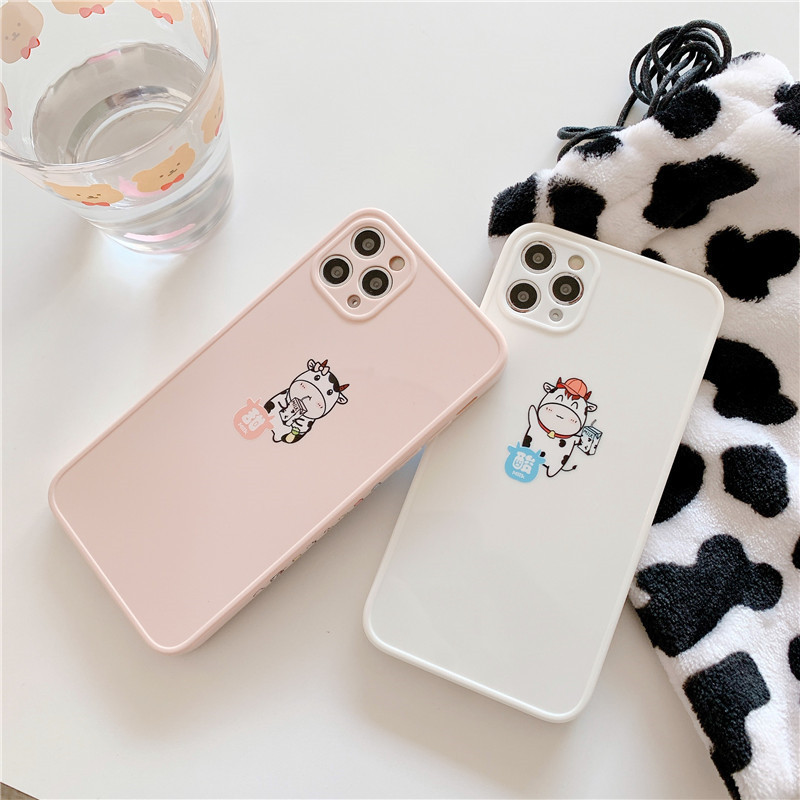Ốp Lưng Nhám In Hình Chú Bò Đáng Yêu Cho Iphone 12 Pro Max 12mini 8plus 7plus Se 2020 Iphone 11 Pro Max Xsmax Xr Xs | BigBuy360 - bigbuy360.vn