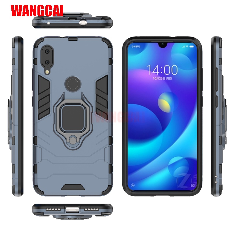 Ốp điện thoại chống sốc họa tiết áo giáp Iron Man cho Xiaomi Redmi 6 Pro Note 5 4 5+ Plus