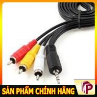 Dây cáp 3.5 to AV 3 RCA dài 1.5m hàng cao cấp cực xịn