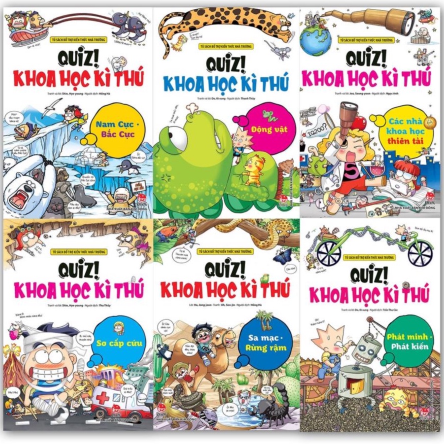 Sách - Trọn Bộ Quiz! Khoa học Kì Thú ( Lẻ Tập ) - Kim Đồng