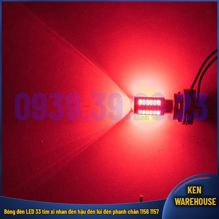 Bóng đèn LED 33 tim chất lượng cao xi nhan đèn hậu đèn lùi đèn phanh chân 1156 1157 cho xe máy, ô tô 12V GIÁ 1 BÓNG