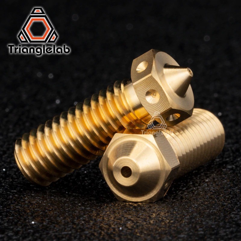 TRIANGLELAB Vòi phun núi lửa bằng đồng chất lượng hàng đầu cho máy in 3D hotend E3D Volcano M6 Vòi p