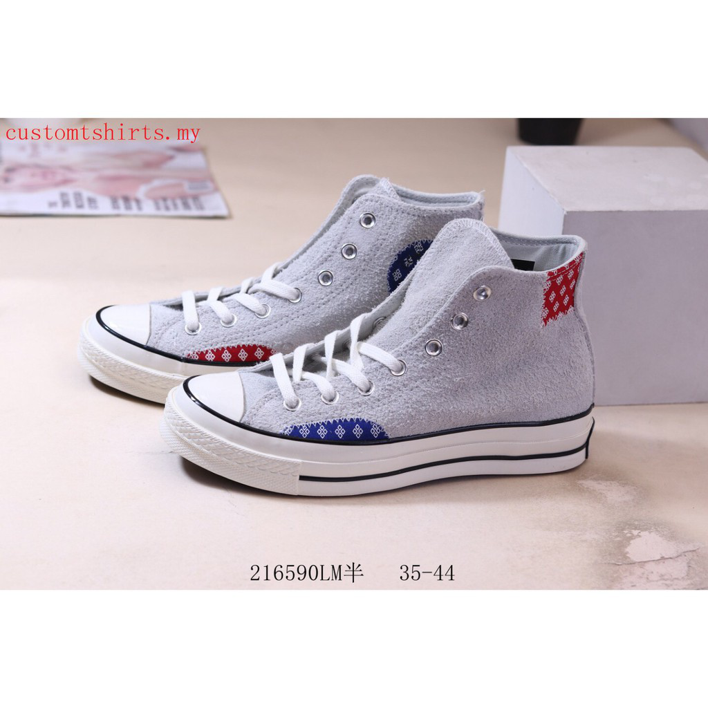 Giày sneaker Converse Chuck 70 cổ cao màu xám cho nam & nữ 9DRr