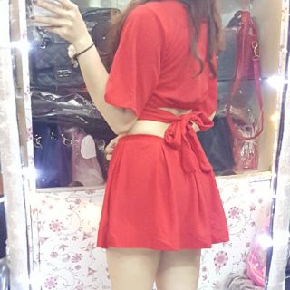 Set váy quần và áo croptop | hình thật