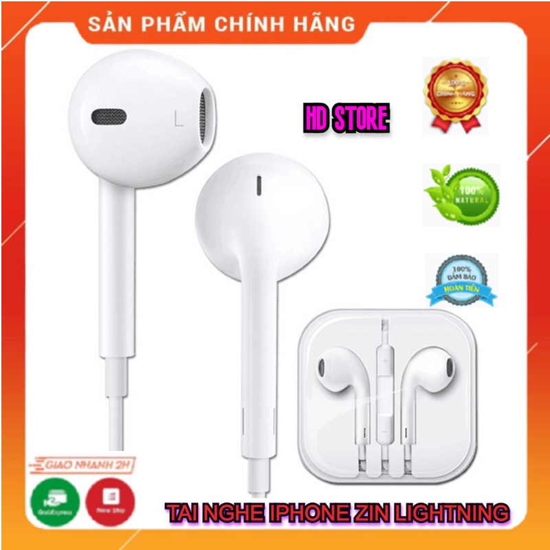 Tai Nghe Iphone Zin Máy 7/8/11/ X/Xs/XS Max/ Xr- Chính Hãng Jack Lightning Sử Dụng Tốt Cho Tất Cả Các Dòng Iphone.