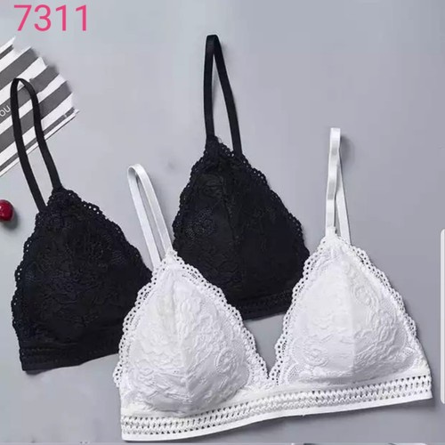 Áo Ngực Bra Ren Đệm Mỏng Không Gọng Siêu Xinh Mẫu Mới Mặc Thoải Mái Có Móc Cài Sau 7311