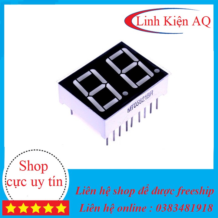 led 7 thanh 2 SỐ DƯƠNG CHUNG 0.56inch