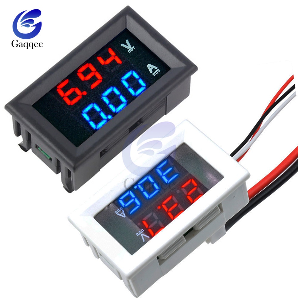 GAQQEE Đồng Hồ Đo Vôn Kế Điện Tử 10A DC 100V 5-30V 0.56 Inch